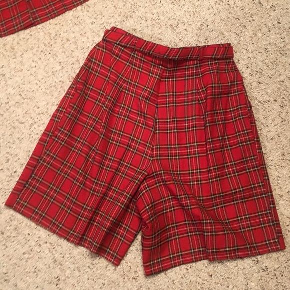 DELETING Ugly Christmas outfit tartan plaid 2 piece - Picture 6 of 8